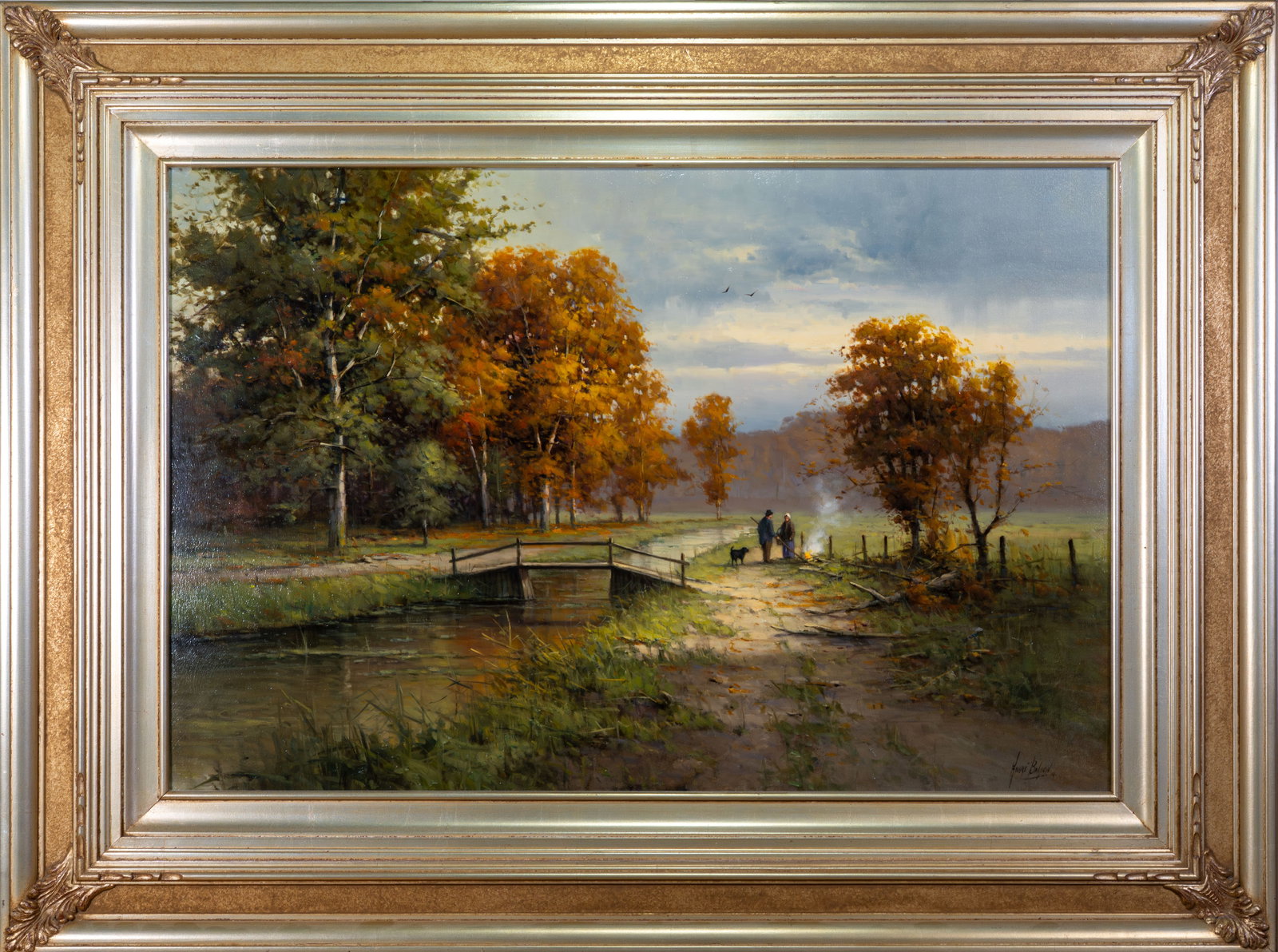Andre Balyon (Dutch, b. 1951) Oil on Canvas, "When the Year Grows Old" Landscape (1 of 9)