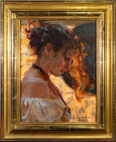 Daniel Gerhartz (American, b. 1935) Oil on Canvas, "Leica Study"