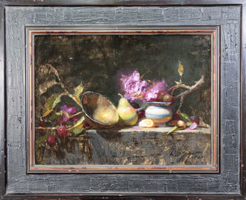 Jeff Legg (American, b., 1959) Oil on Panel "The Gathering"