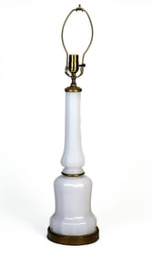 MCM Milk Glass Table Lamp