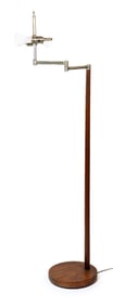 Mid-century Modern Danish Swing Arm Floor Lamp