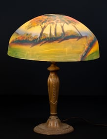 Reverse Painted Lamp