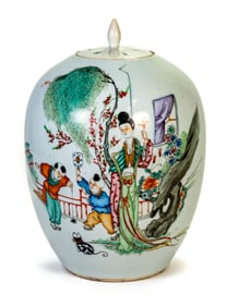 Antique Tao-Kwang Chinese Covered Jar