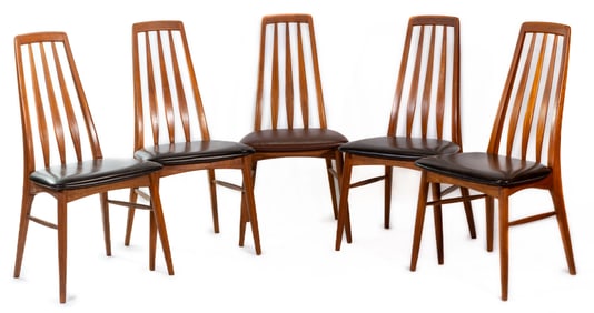 Niels Kofoed Eva Dining Chairs Set of Five (5)