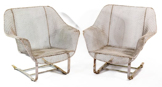 Pair of Russell Woodard Sculptura Lounge Chairs