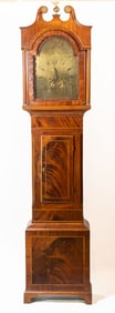 Antique Mahogany Case Tall Case Clock