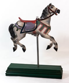 Vintage Metal Carousel Horse