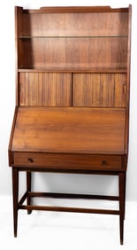 John Stuart Walnut Modern Secretary Desk