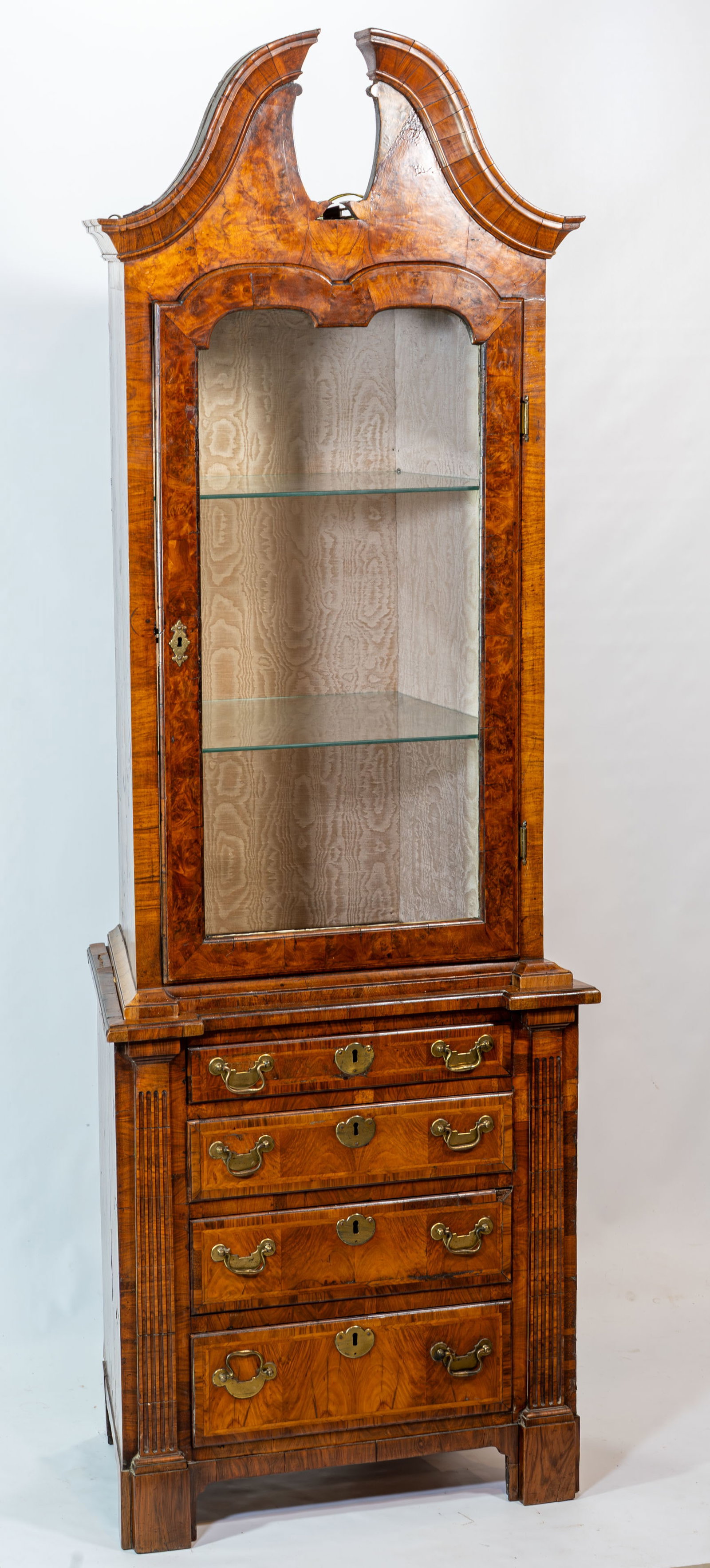 Early 19 C Continental Burl Wood Storage Cabinet (1 of 16)