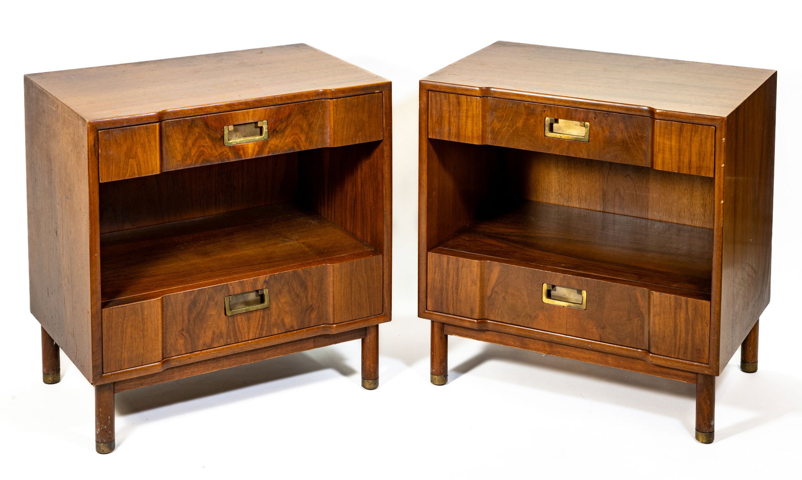 Pair John Widdecomb MCM Walnut Nightstands (1 of 14)