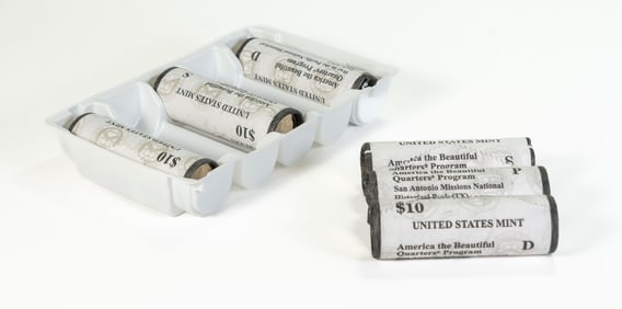 Twelve (12) Rolls America The Beautiful Quarters Program