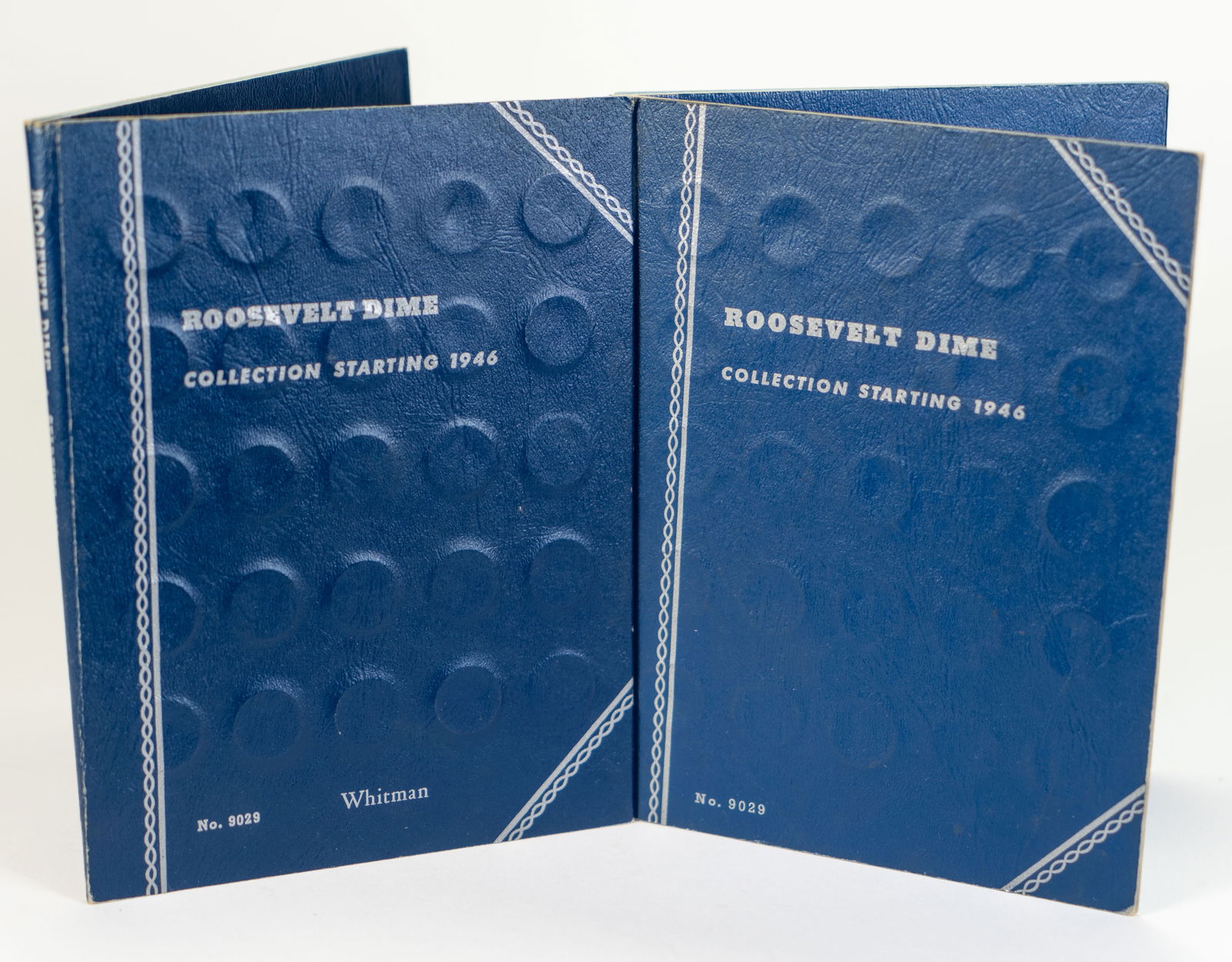 Two (2) Complete Blue Book Roosevelt Silver Dimes 1946-1964 (1 of 6)