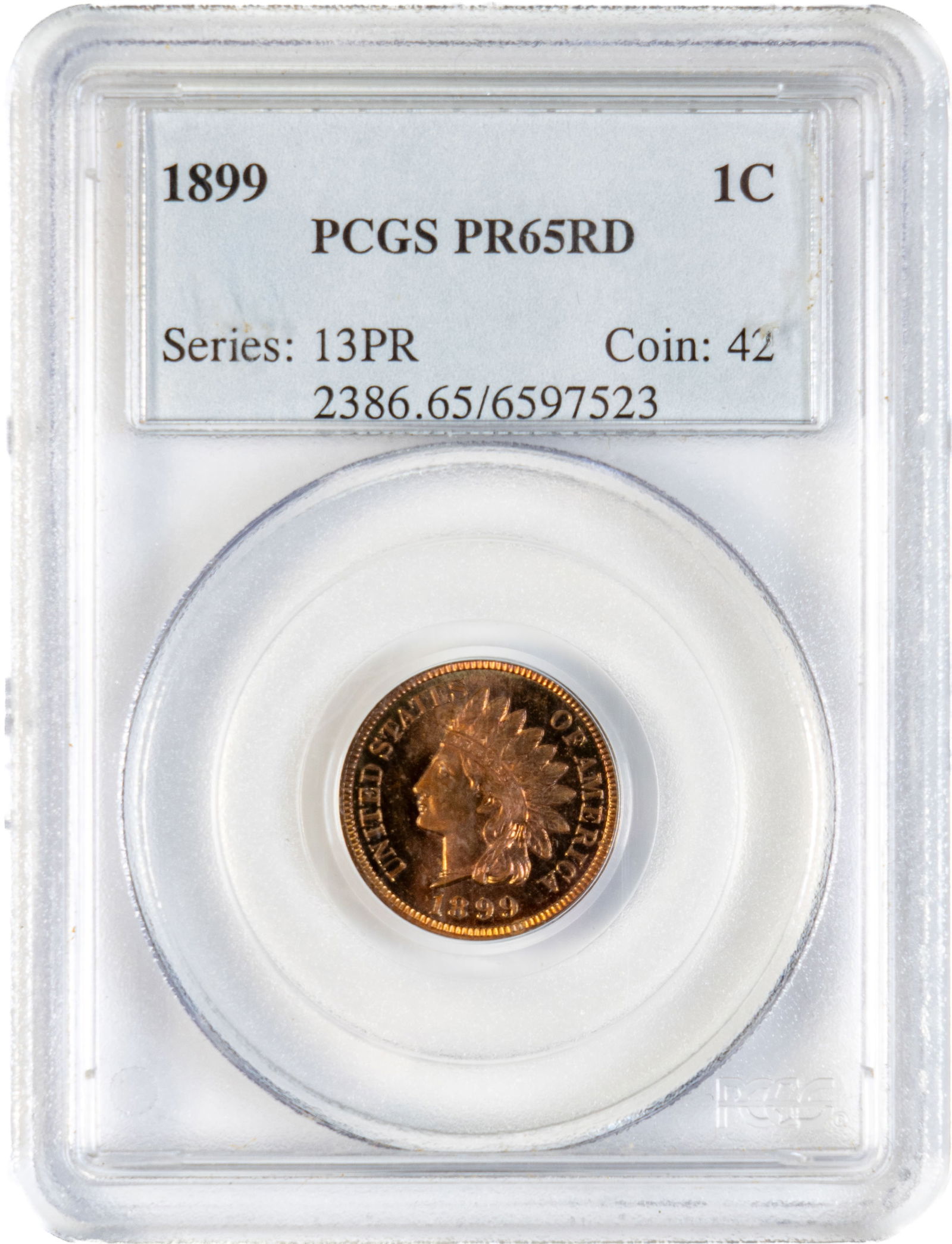 1899 Indian Head Penny PCGS PR65RD Graded (1 of 2)