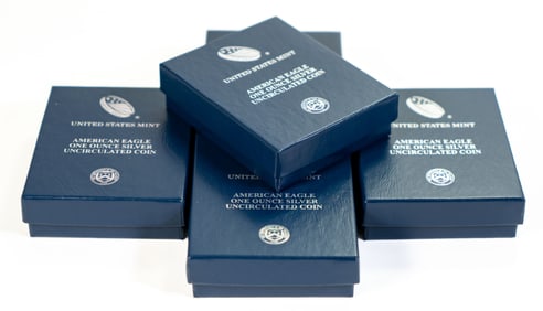 Five (5) US Mint Uncirculated American Eagle One Ounce