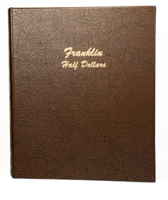 Franklin Half Dollars Complete Brown Book Thitry-Five (35) Coins