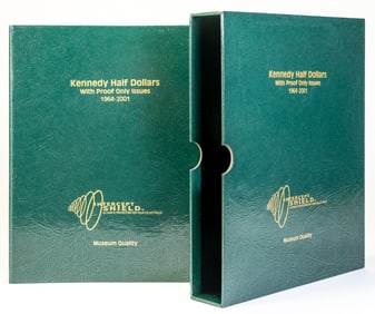 Full Book Kennedy Half Dollars With Proof Only Issues