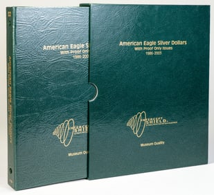 FULL ALBUM American Eagle Silver Dollars With Proof Only Issues 1986-2003