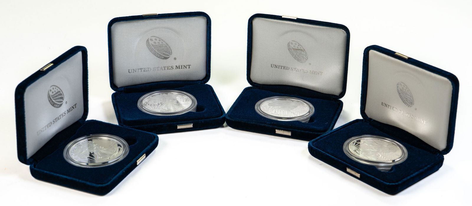 Four (4) US Mint American Eagle One Ounce Silver Proof Coins (1 of 6)