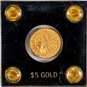 US 1915 $2.50 Indian Head Gold Coin