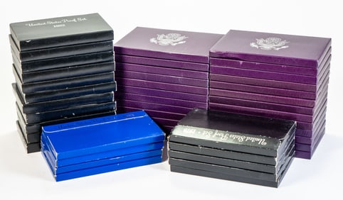 Forty-Five (45) US Proof Sets Mixed Dates