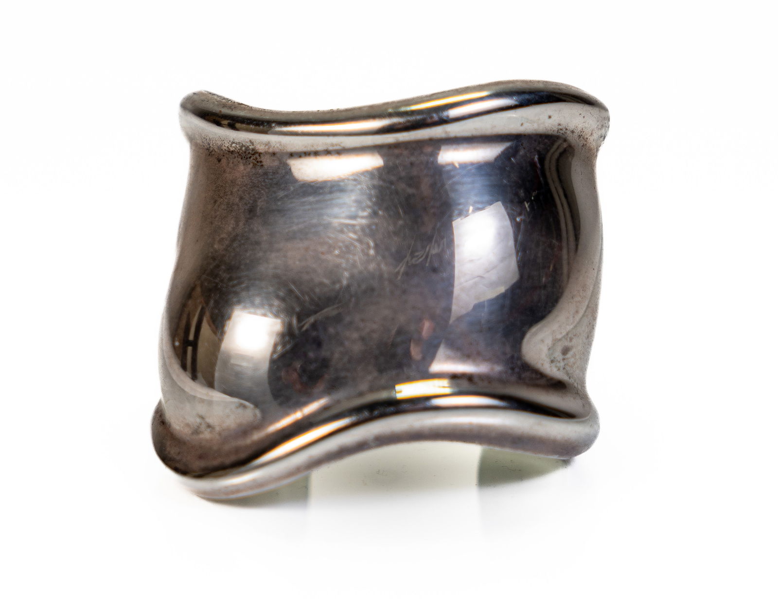 Elsa Peretti for Tiffany Sterling Silver Bone Cuff Bracelet: Sterling silver Bone cuff bracelet designed by Elsa Peretti for Tiffany & Co. Measurements: Approximately 6 inches, 16 cm (inner circumference) Markings: Marked on the inside "Peretti, Tiffany & Co.,