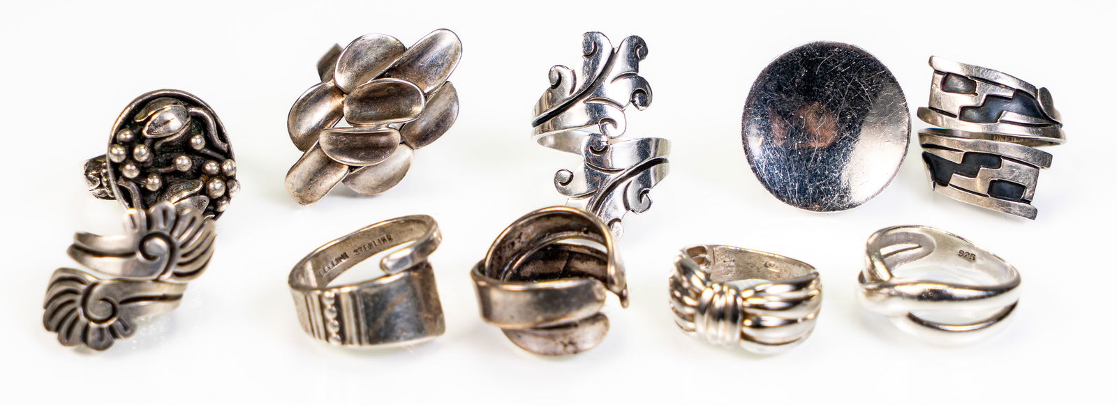 Ten (10) Sterling Silver Rings (1 of 7)