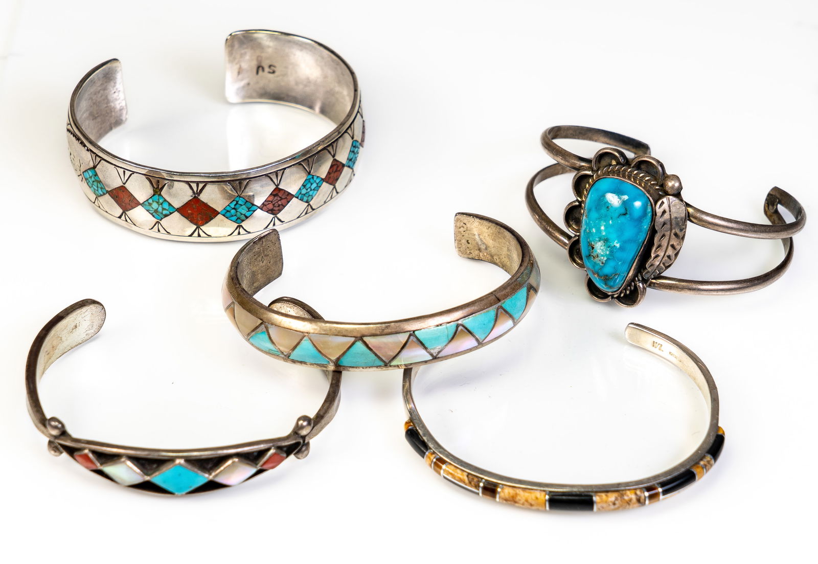 Five (5) Sterling Silver Bracelets (1 of 10)