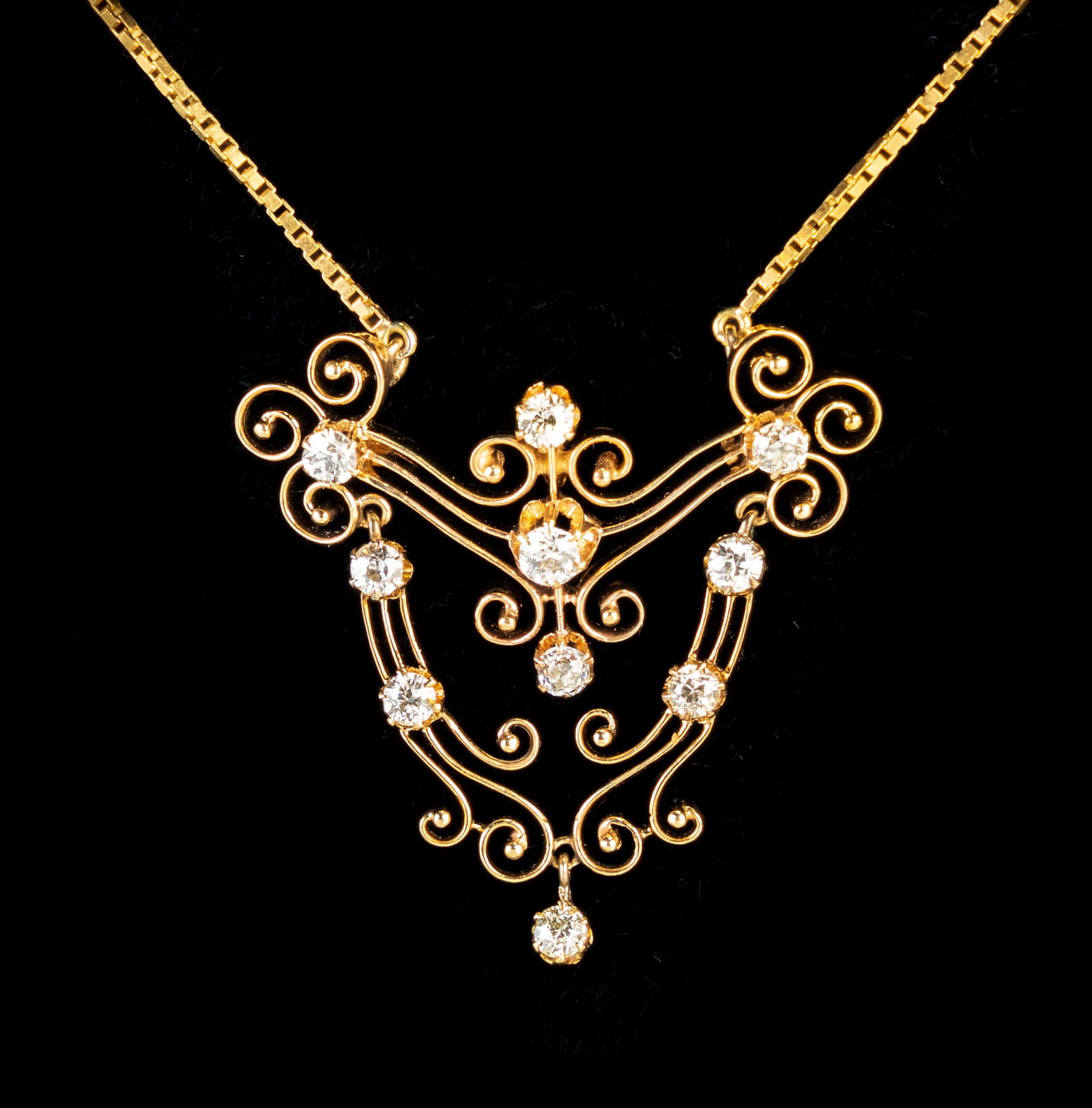 18k & 14k Gold & Diamonds Necklace (1 of 3)