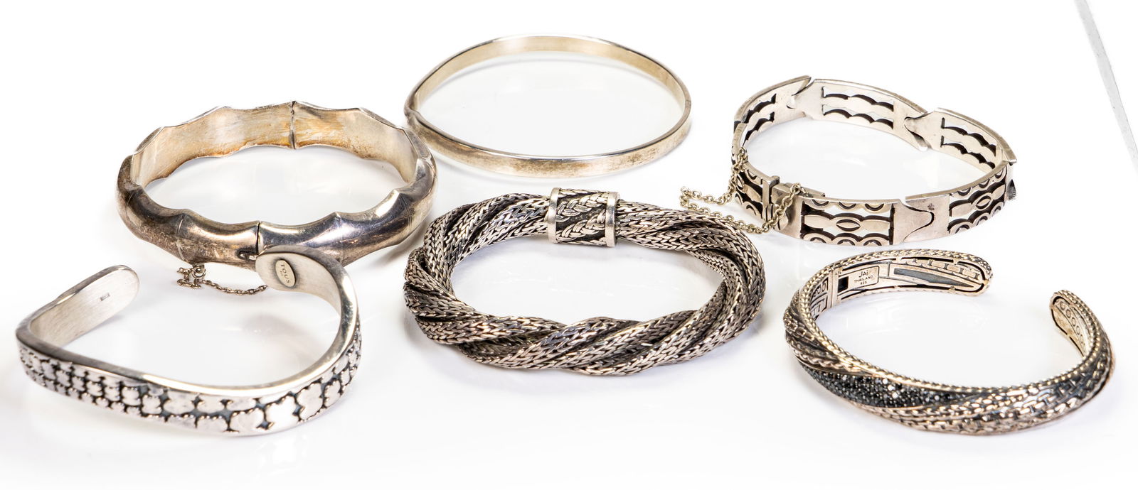 Six (6) Sterling Silver Bracelets (1 of 12)