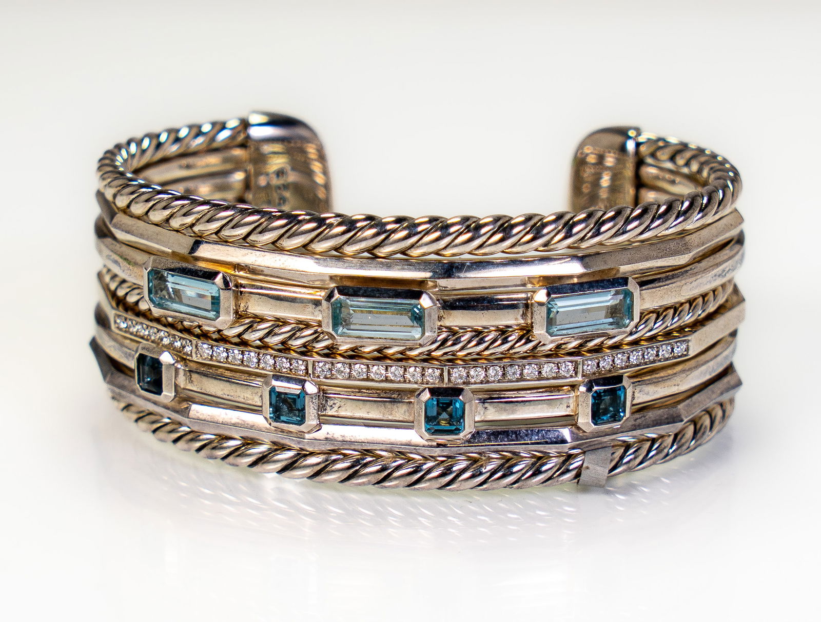 David Yurman Stax Wide Cuff Bracelet (1 of 9)