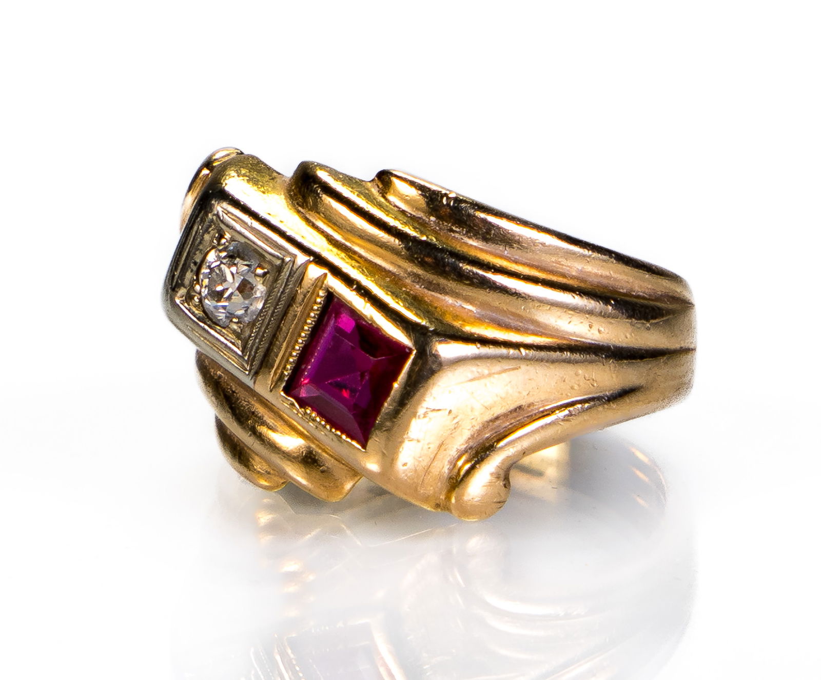 14k Gold Diamond & Ruby Ring (1 of 5)