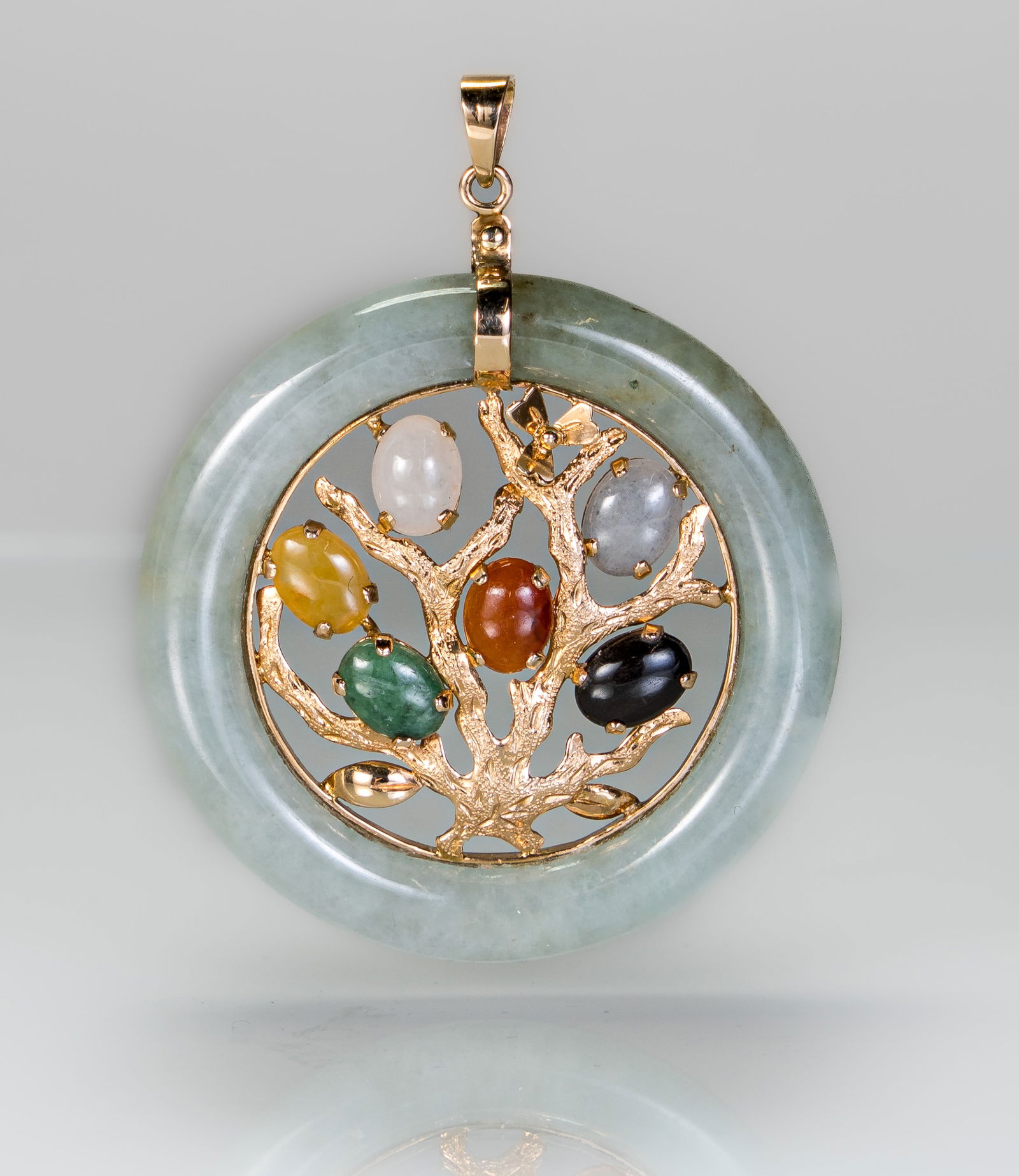 14k Gold Jade Pendant (1 of 2)