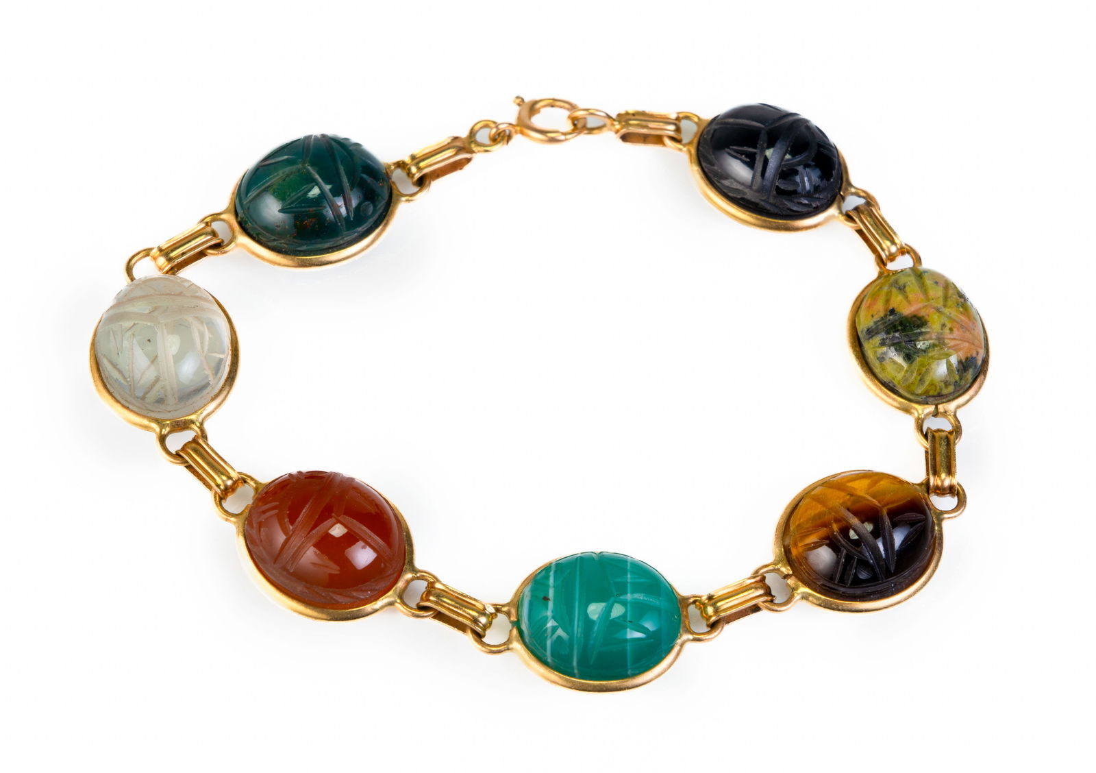 14k Gold  Scarab Bracelet (1 of 3)