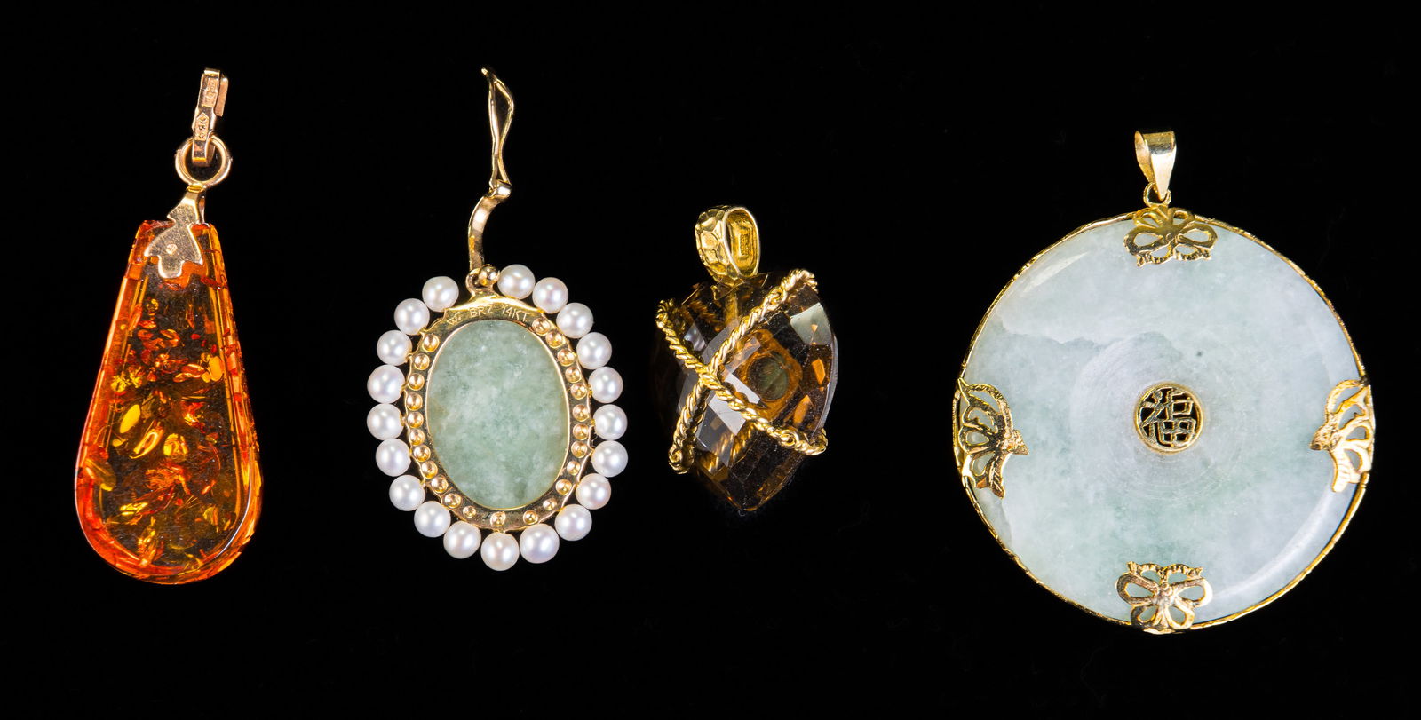 Four (4) 14k Gold Pendants (1 of 5)