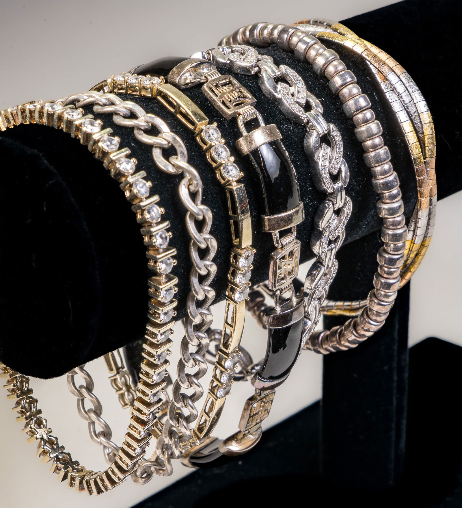 Seven (7) Sterling Silver Bracelets (1 of 4)