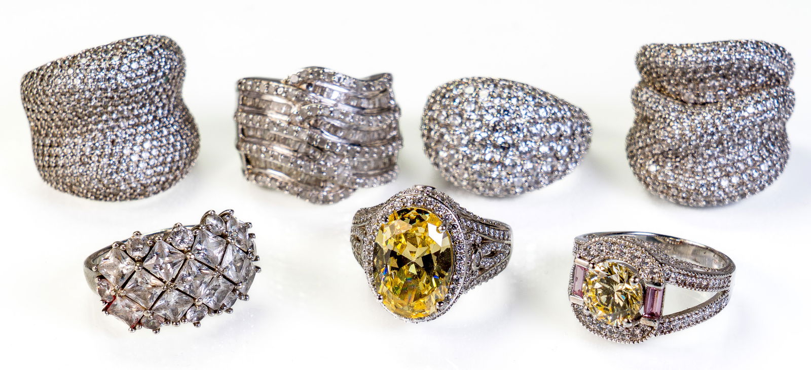 Seven (7) Sterling Silver Rings (1 of 6)