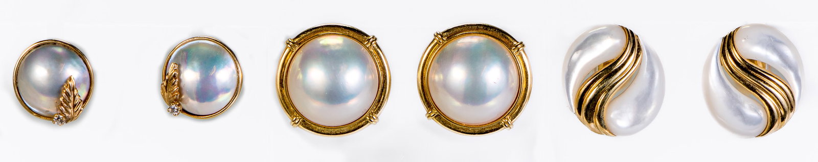 Three (3) Pairs of 14k and 18k Earrings (1 of 3)