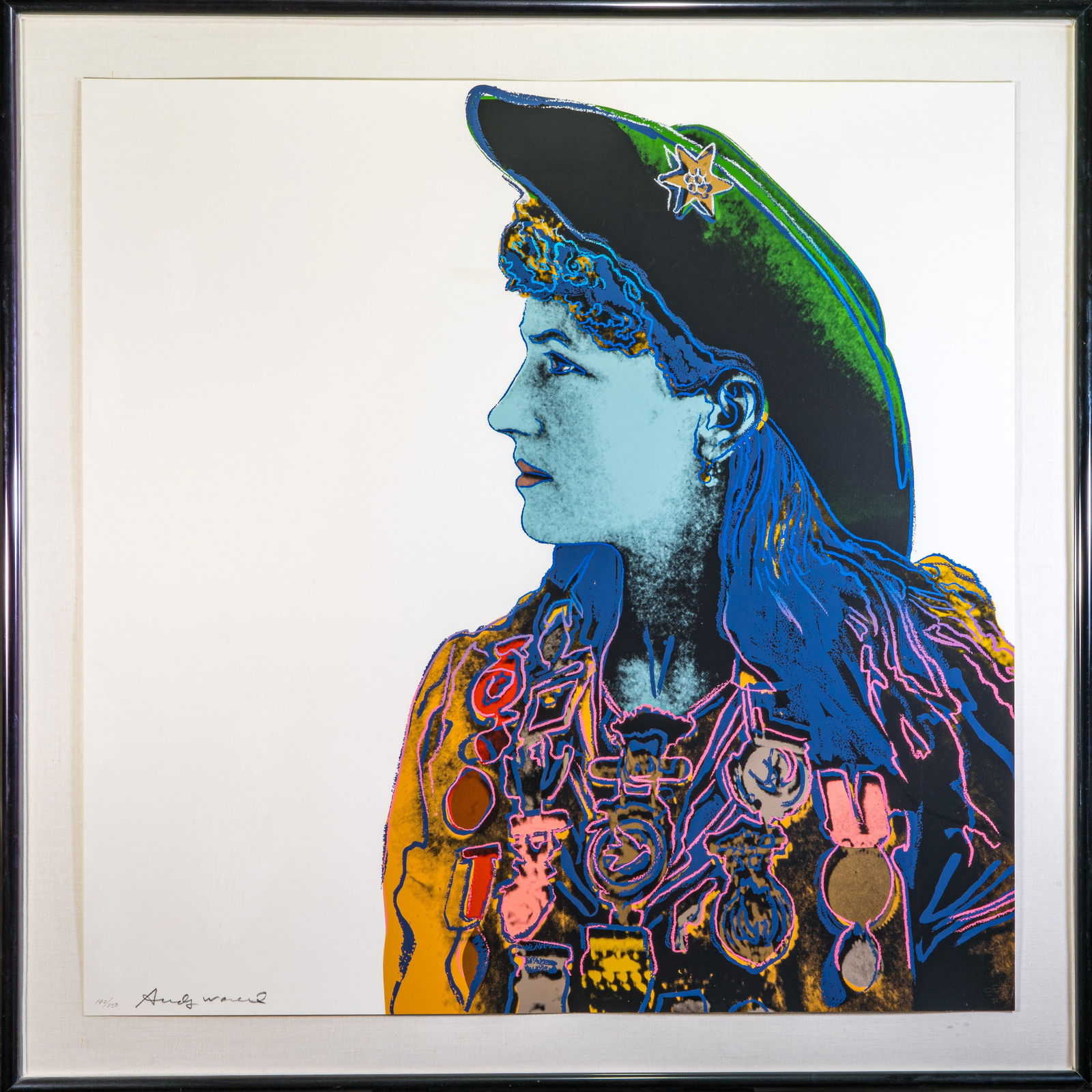 Andy Warhol (American, 1928-1987) "Annie Oakley" from Cowboys and Indians Series (1 of 6)