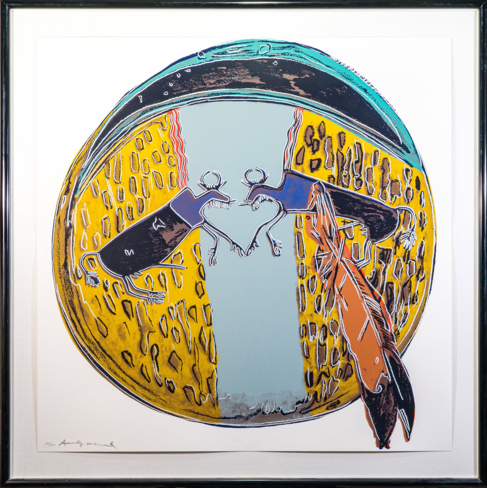 Andy Warhol (American, 1928-1987) "Plains Indian Shield" from Cowboys and Indians Series (1 of 7)