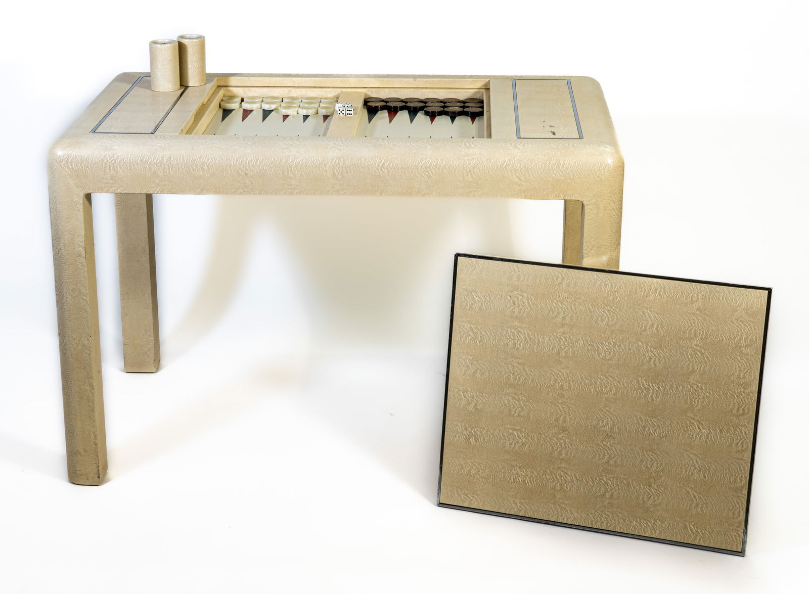Karl Springer Shagreen Backgammon Table (1 of 14)