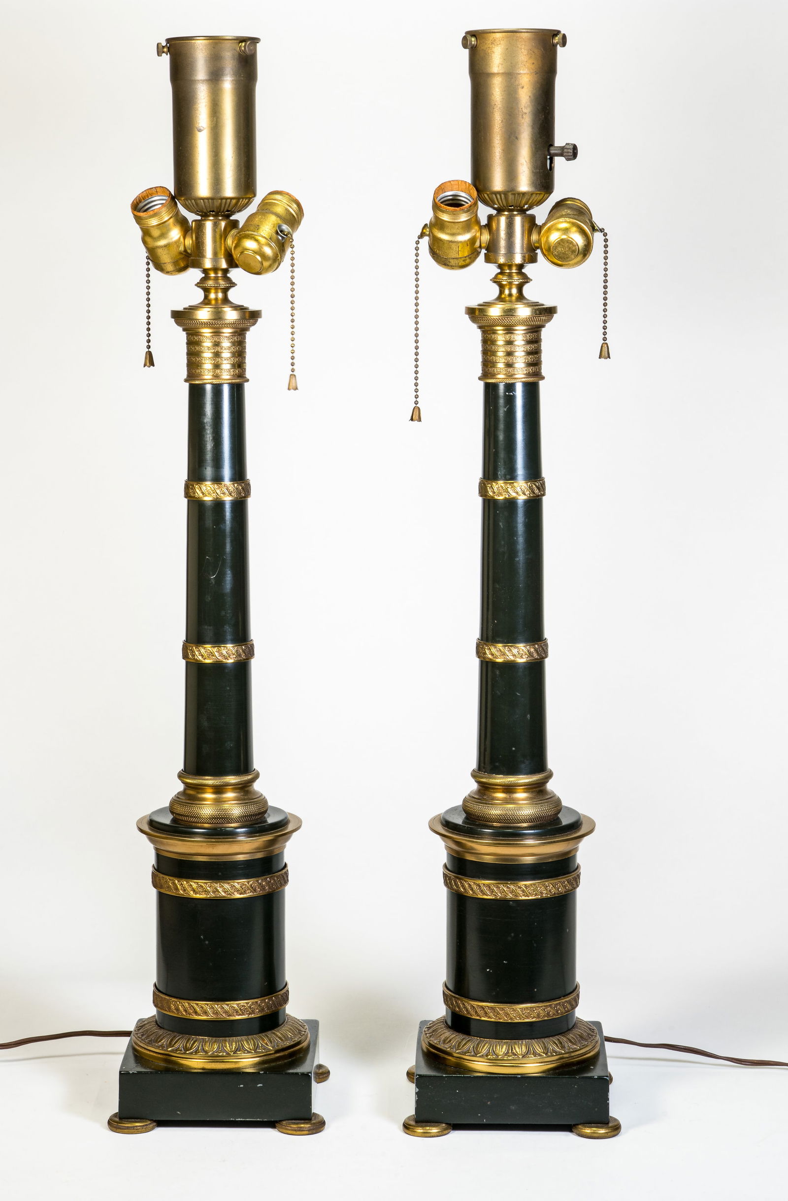 Pair of Tall Column-Form Lamps (1 of 8)