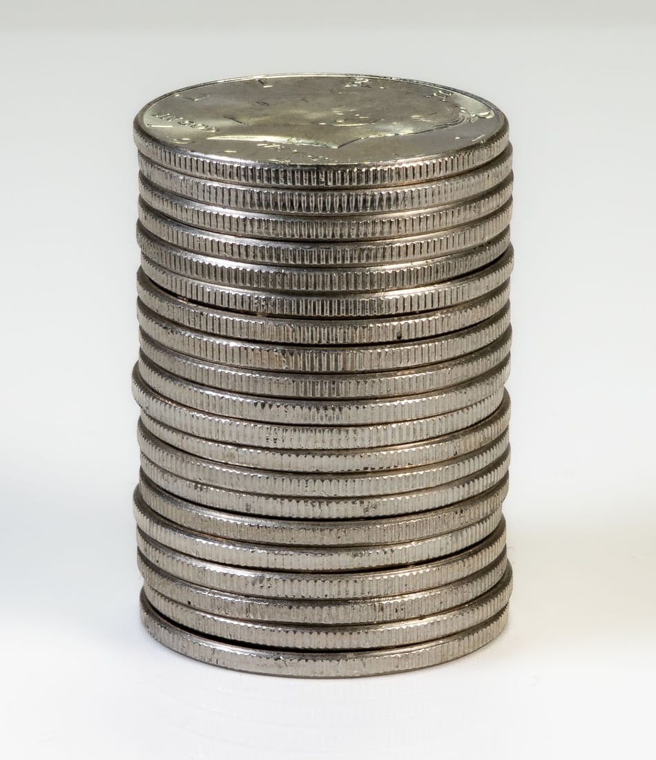 Twenty (20) 1964 Kennedy Half Dollars Bu. $10 FV (1 of 4)