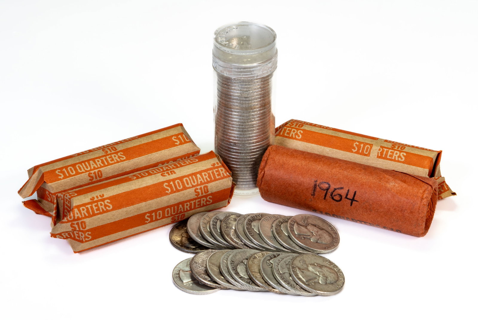 Two Hundred Nineteen (219) Washington Quarters $50 FV (1 of 3)