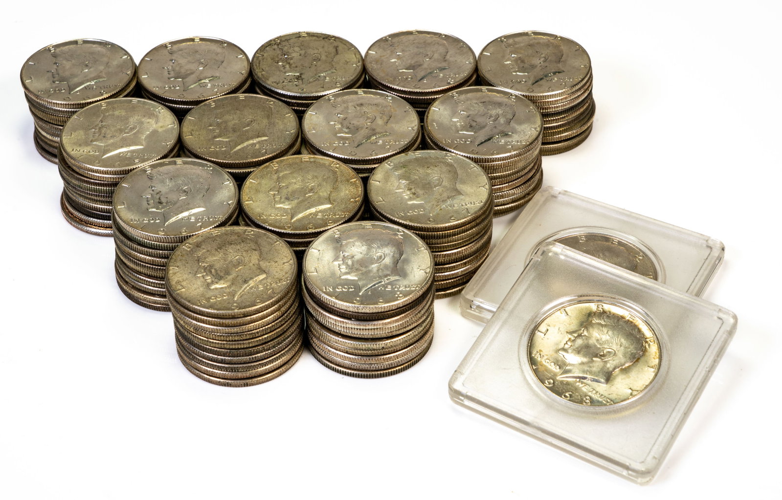 One Hundred Forty Two (142) Kennedy 40% Half Dollars (1 of 2)