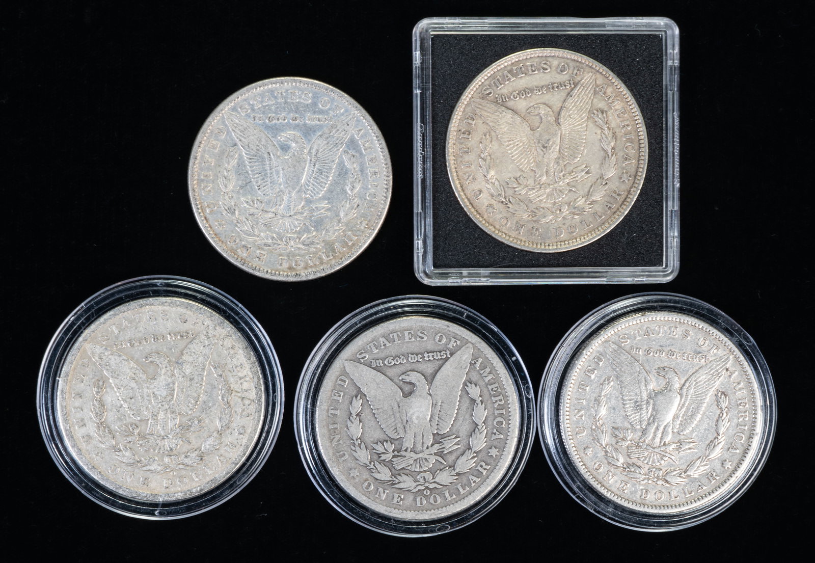 Five (5) Morgan Silver Dollars - 2