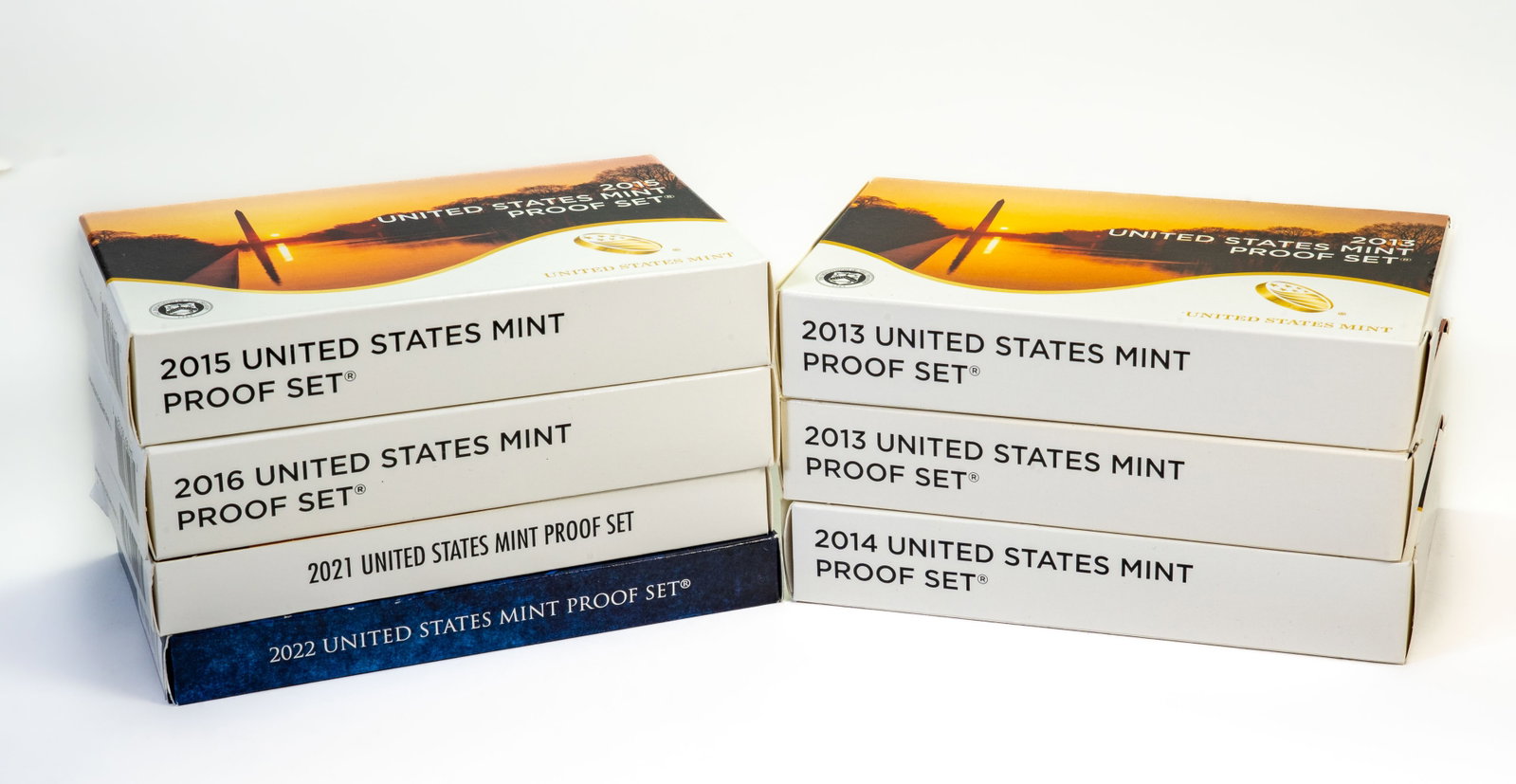 Seven (7) US Mint Proof Sets 2013-2016 & 2022 (1 of 6)