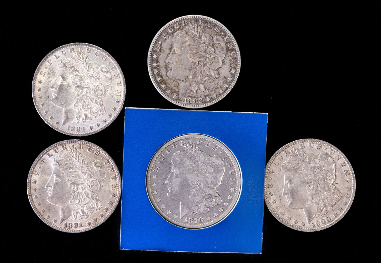 Five (5) Morgan Silver Dollars (1 of 2)