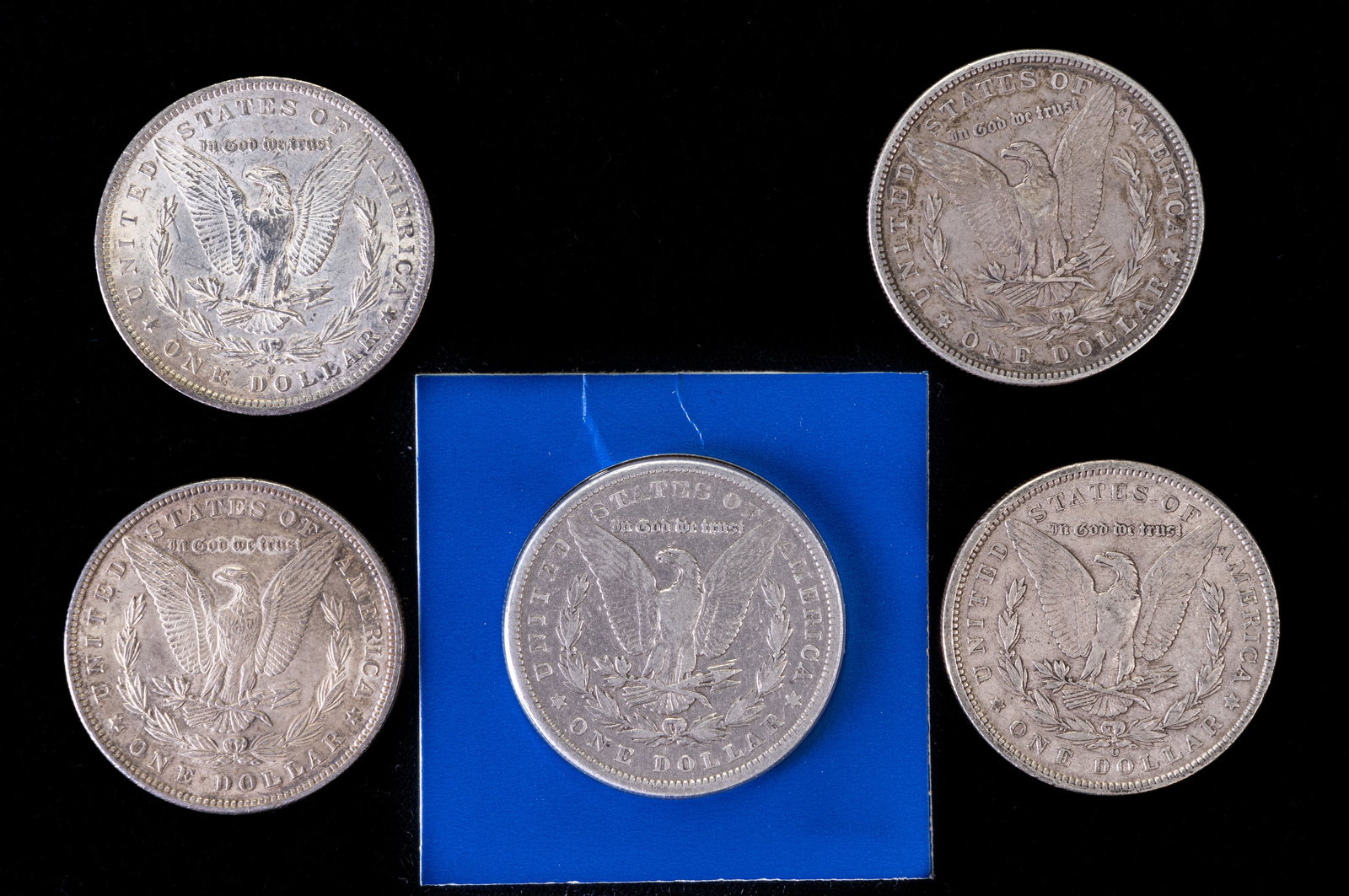 Five (5) Morgan Silver Dollars - 2