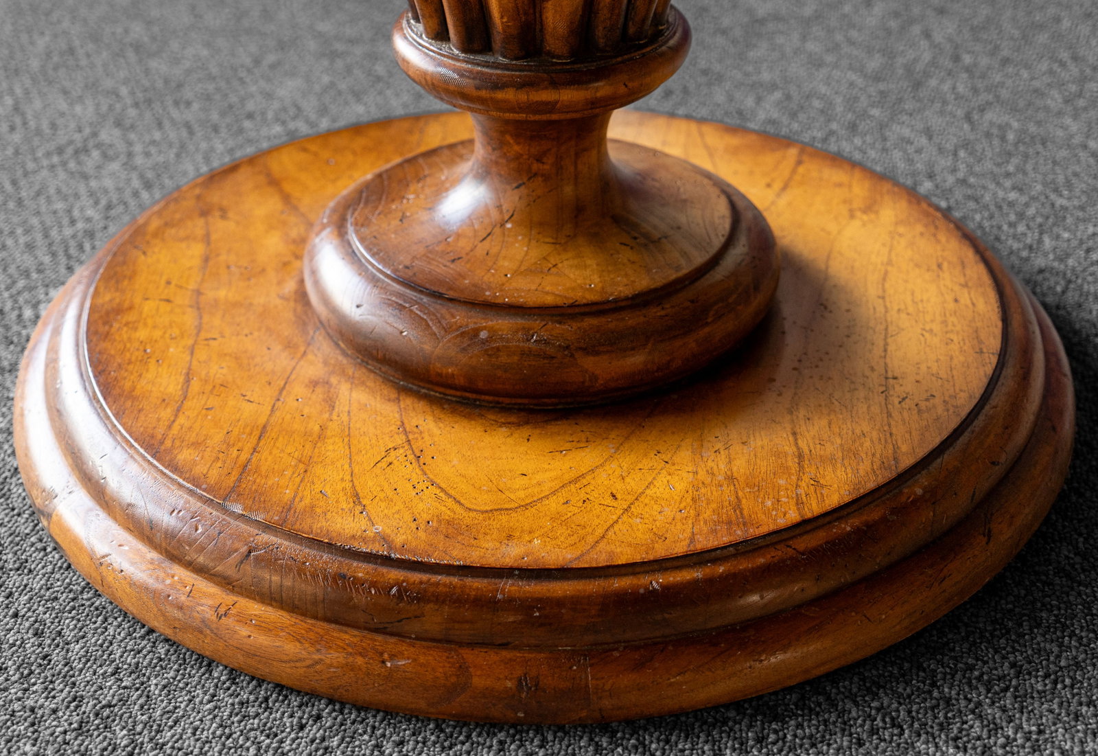 Regency Style Carved Walnut Dining Table - 10