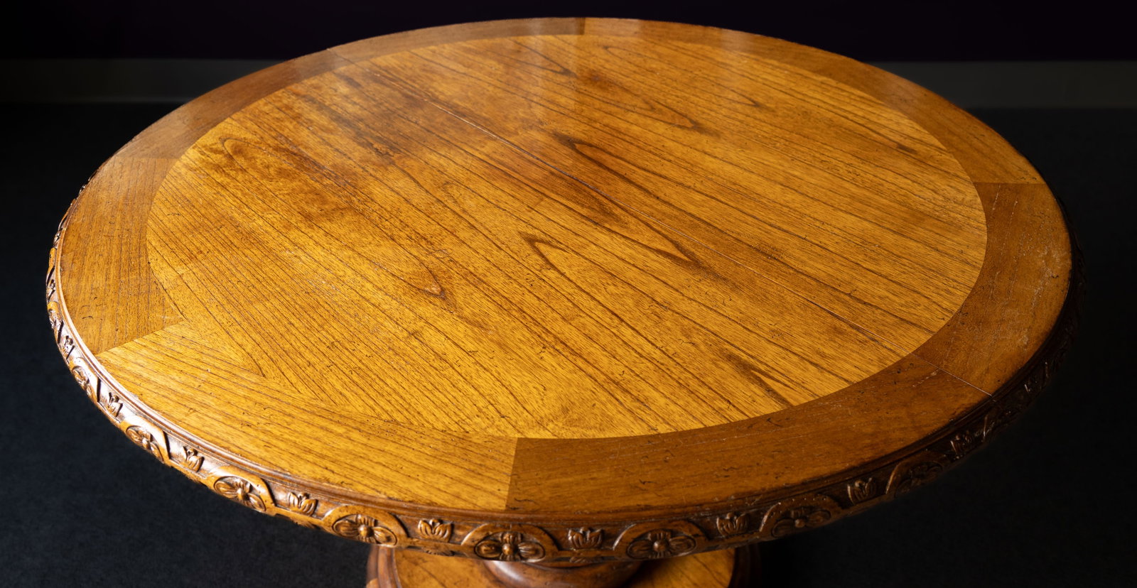 Regency Style Carved Walnut Dining Table - 9